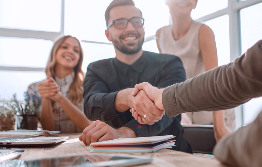 Business handshake